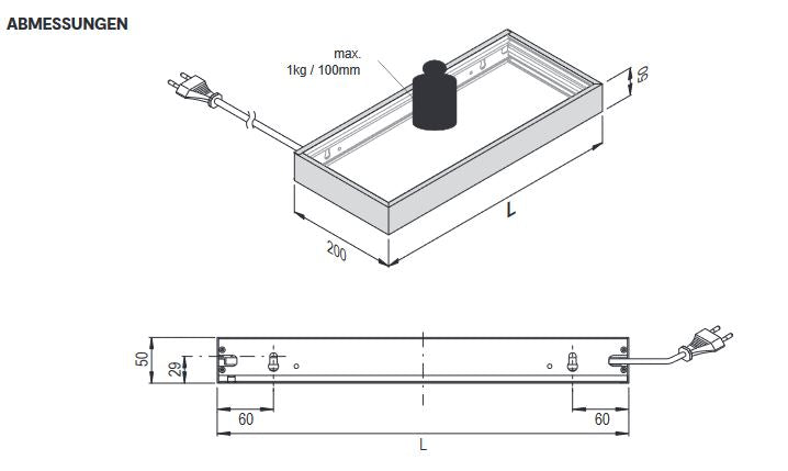 Denver Snite LED Skizze